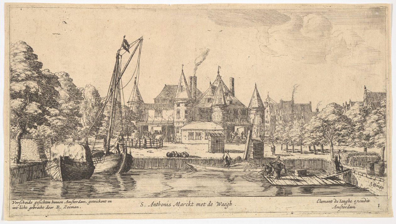 S. Anthonis Market with the Weigh House by Reinier Zeeman