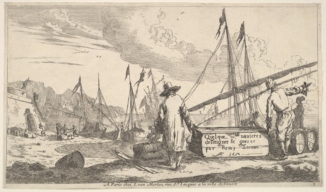 Title Page, Quelque Navieres Deisseigner & Graver par Remy Zeeman by Reinier Zeeman
