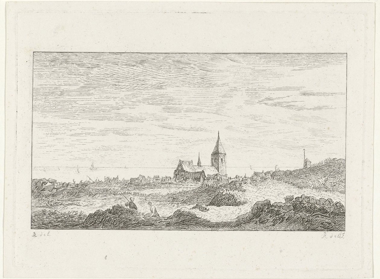 Village by the Sea by Reinierus Albertus Ludovicus baron van Isendoorn à Blois