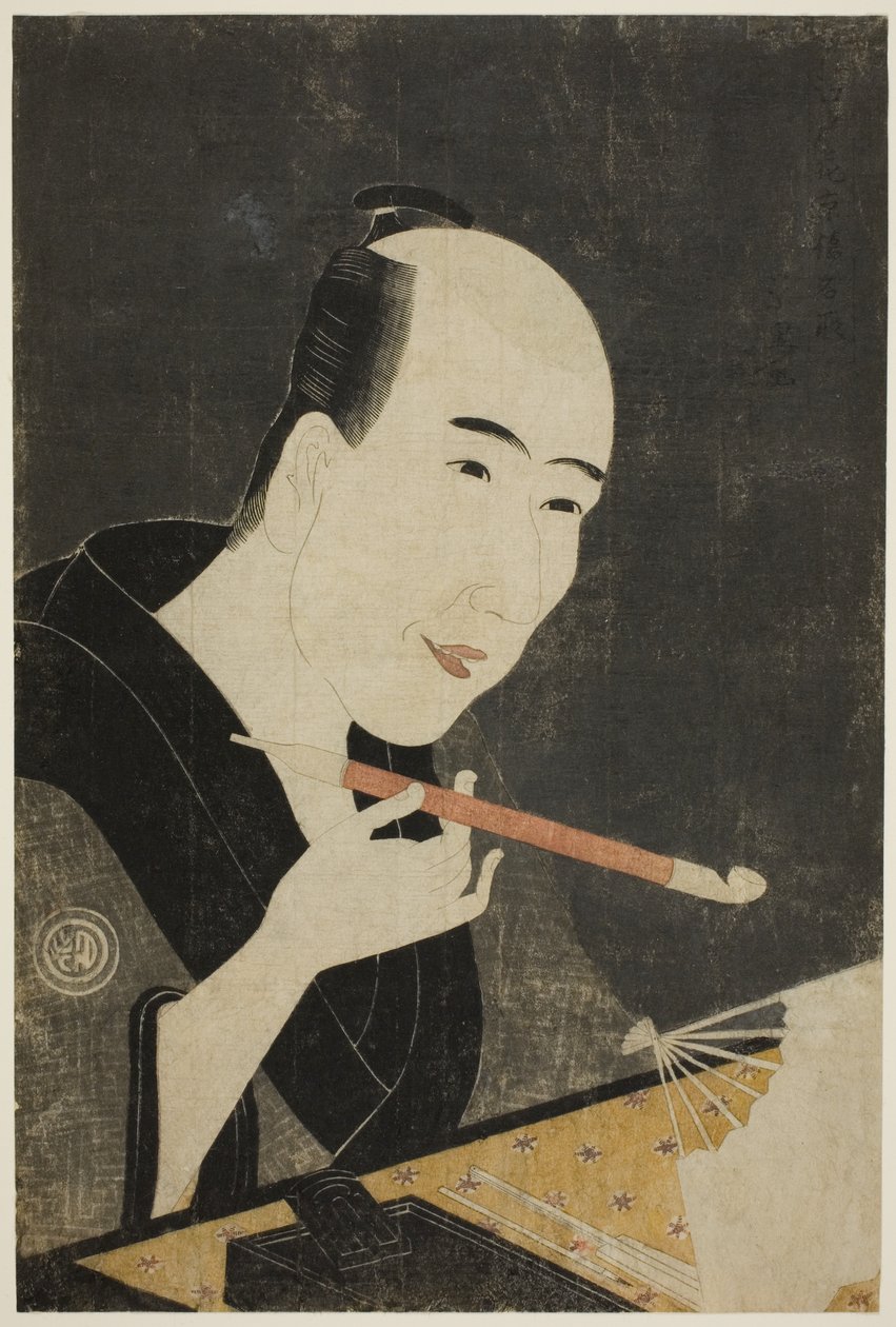 Portrait of Santo Kyoden, the Master of Kyobashi by Chōkyōsai Eiri