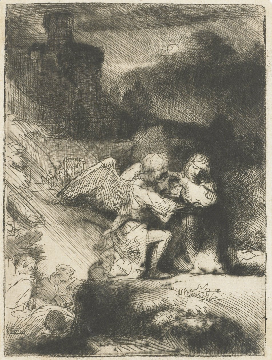 The Agony in the Garden, 1655-59 by Rembrandt van Rijn