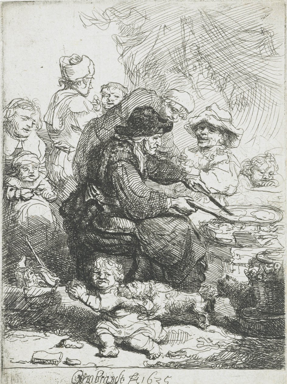 The Pancake Maker, 1635 by Rembrandt van Rijn
