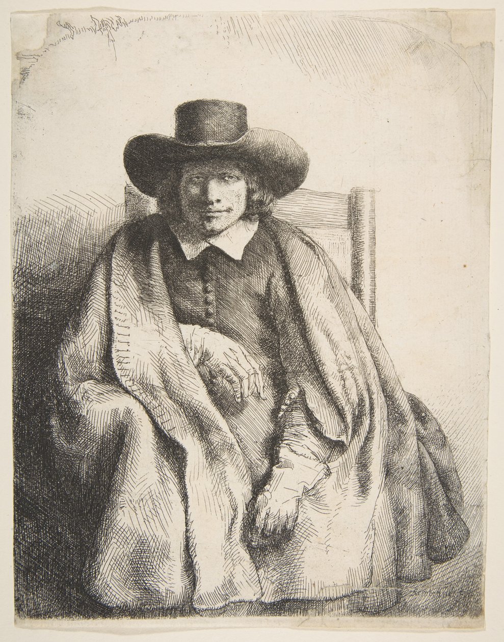 Clement de Jonghe, Printseller by Rembrandt van Rijn