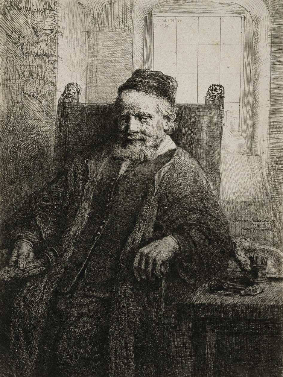 Jan Lutma, the Elder, Goldsmith and Sculptor by Rembrandt van Rijn