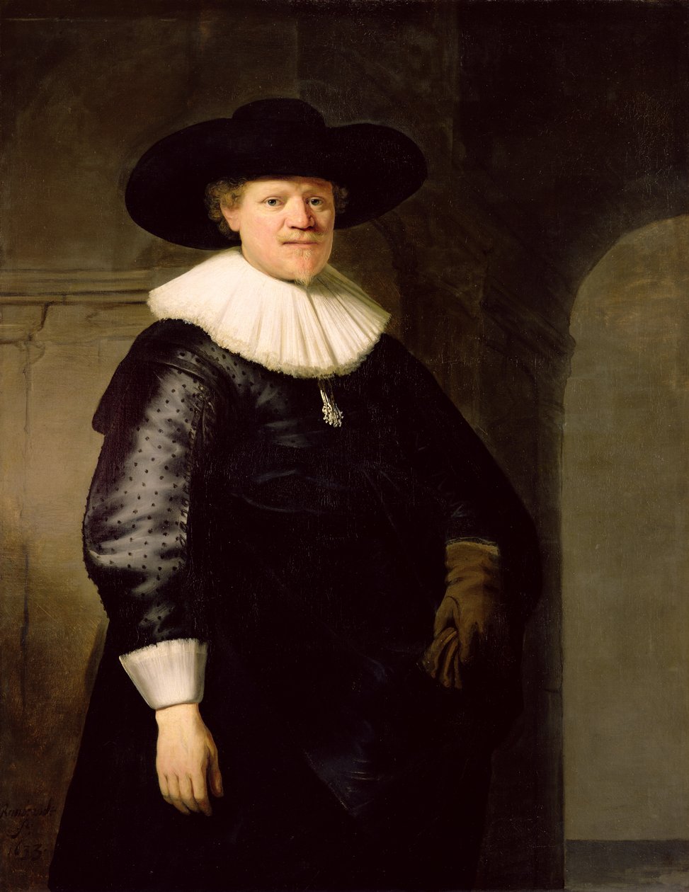Portrait of a Man, possibly the poet Jan Harmensz. Krul (1602-1646) by Rembrandt van Rijn