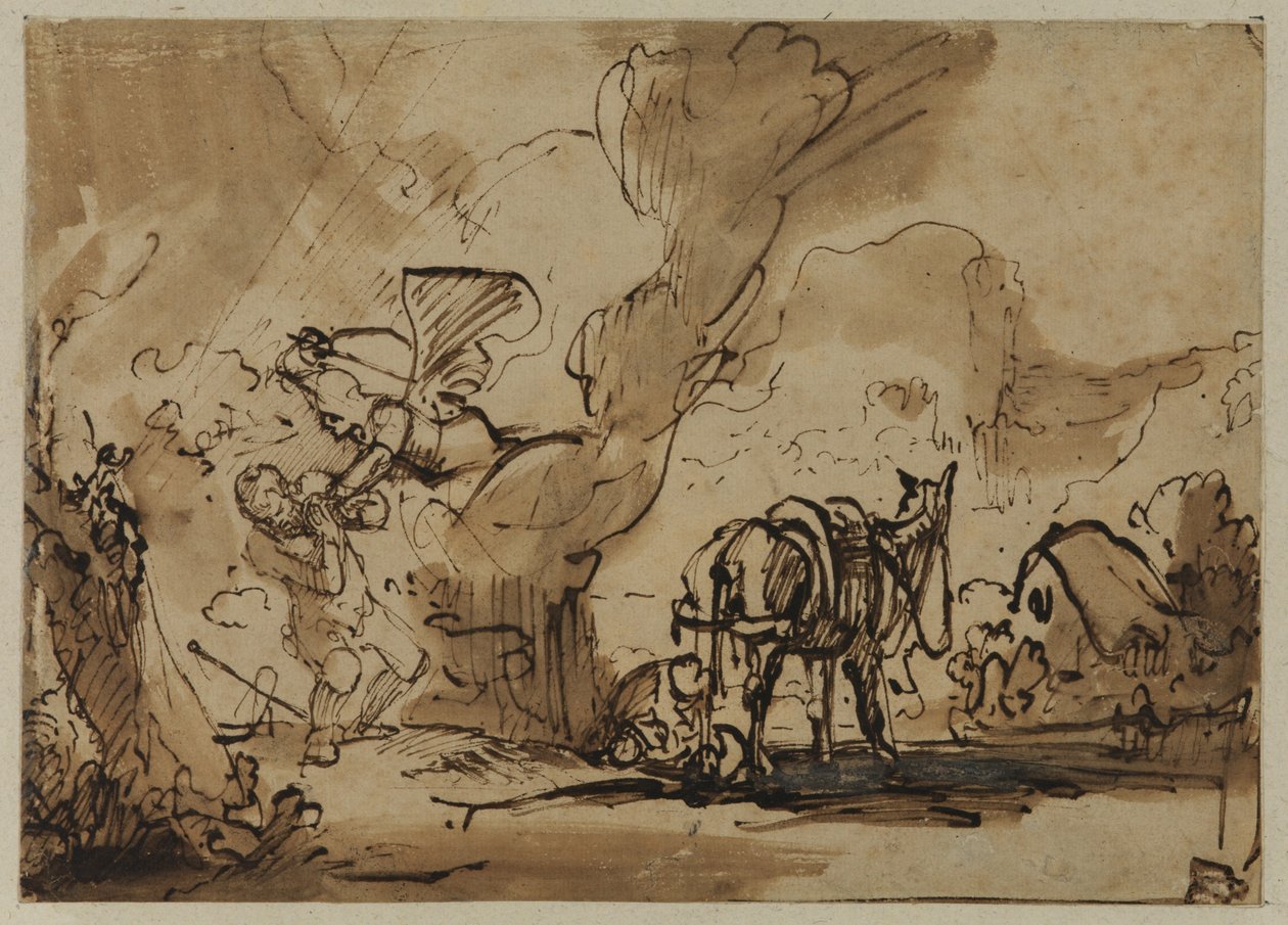 The Angel of the Lord attacks Moses and Zipporah circumcises their Son to allay God