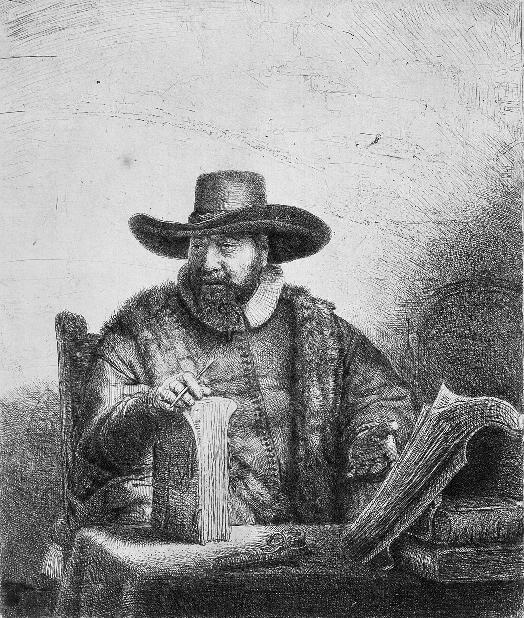 Cornelius Claesz Anslo, 1640 by Rembrandt van Rijn