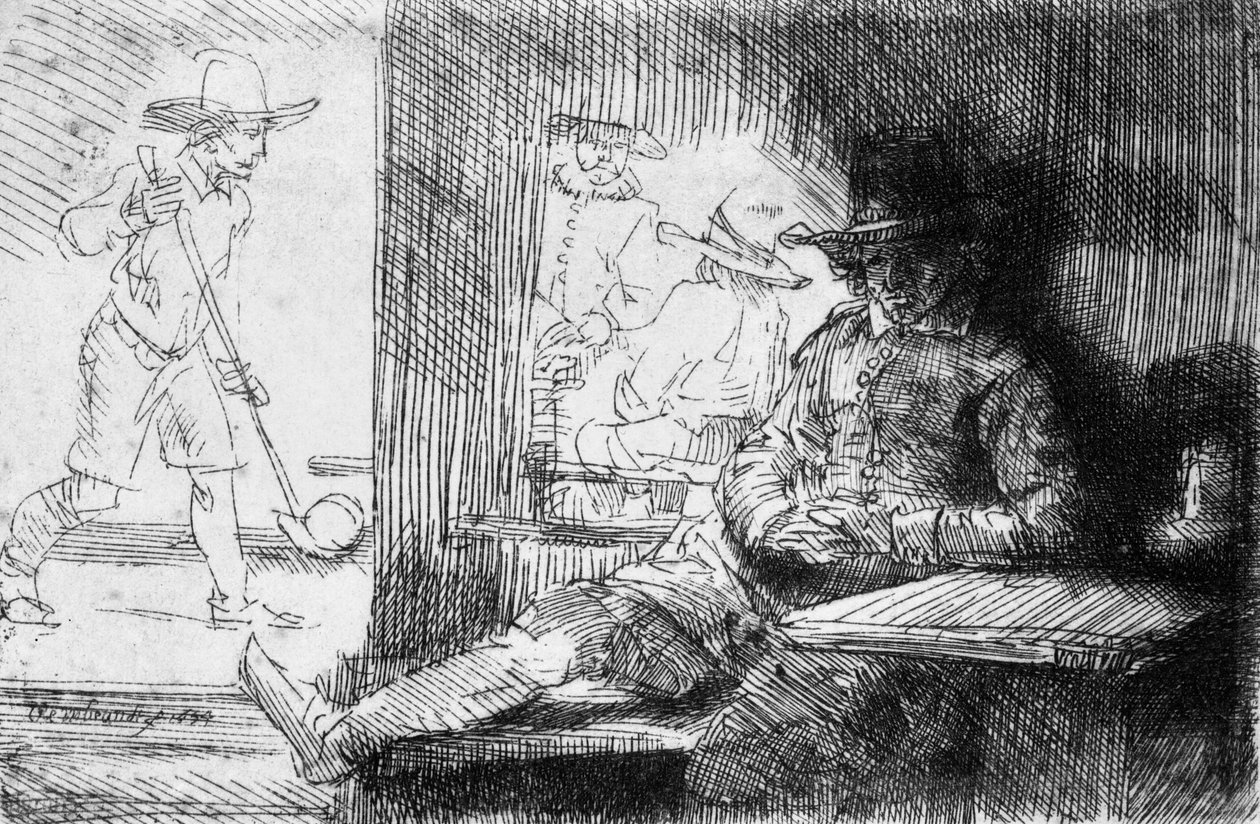 Kolf Game, 1654 by Rembrandt van Rijn
