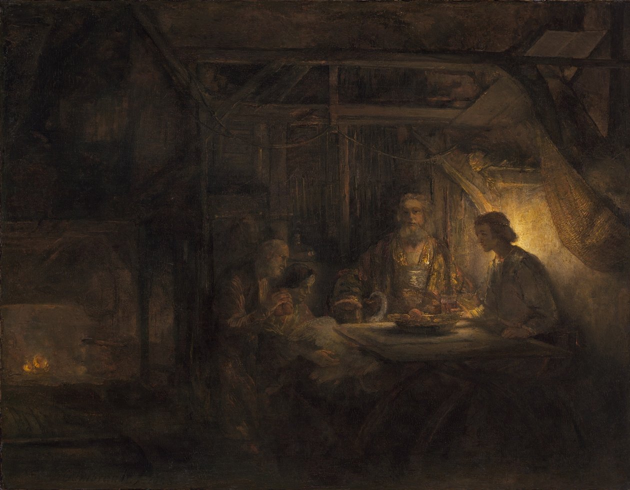Philemon and Baucis by Rembrandt van Rijn