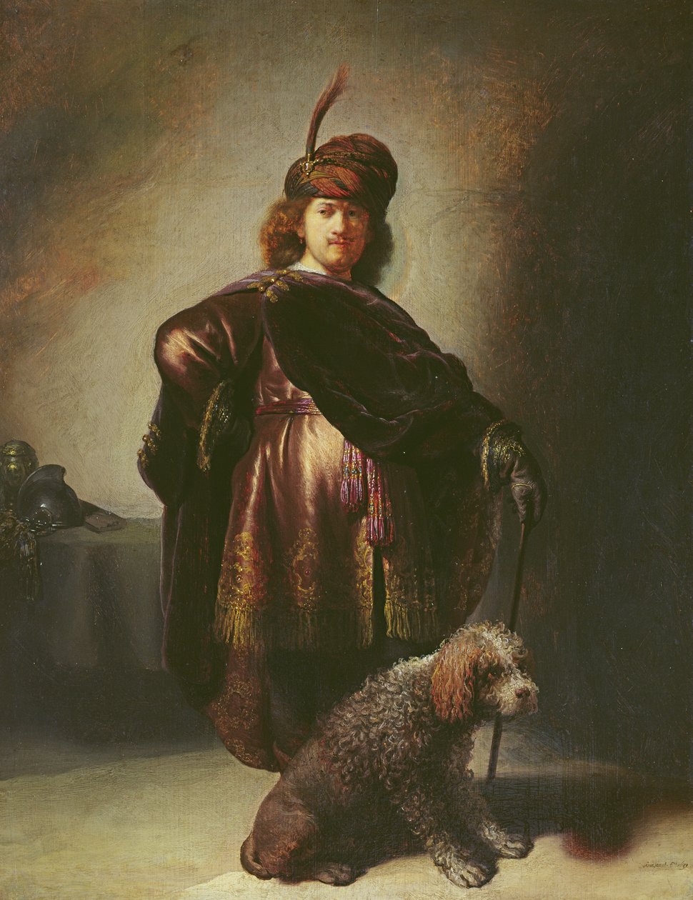 Self Portrait in Oriental Costume by Rembrandt van Rijn