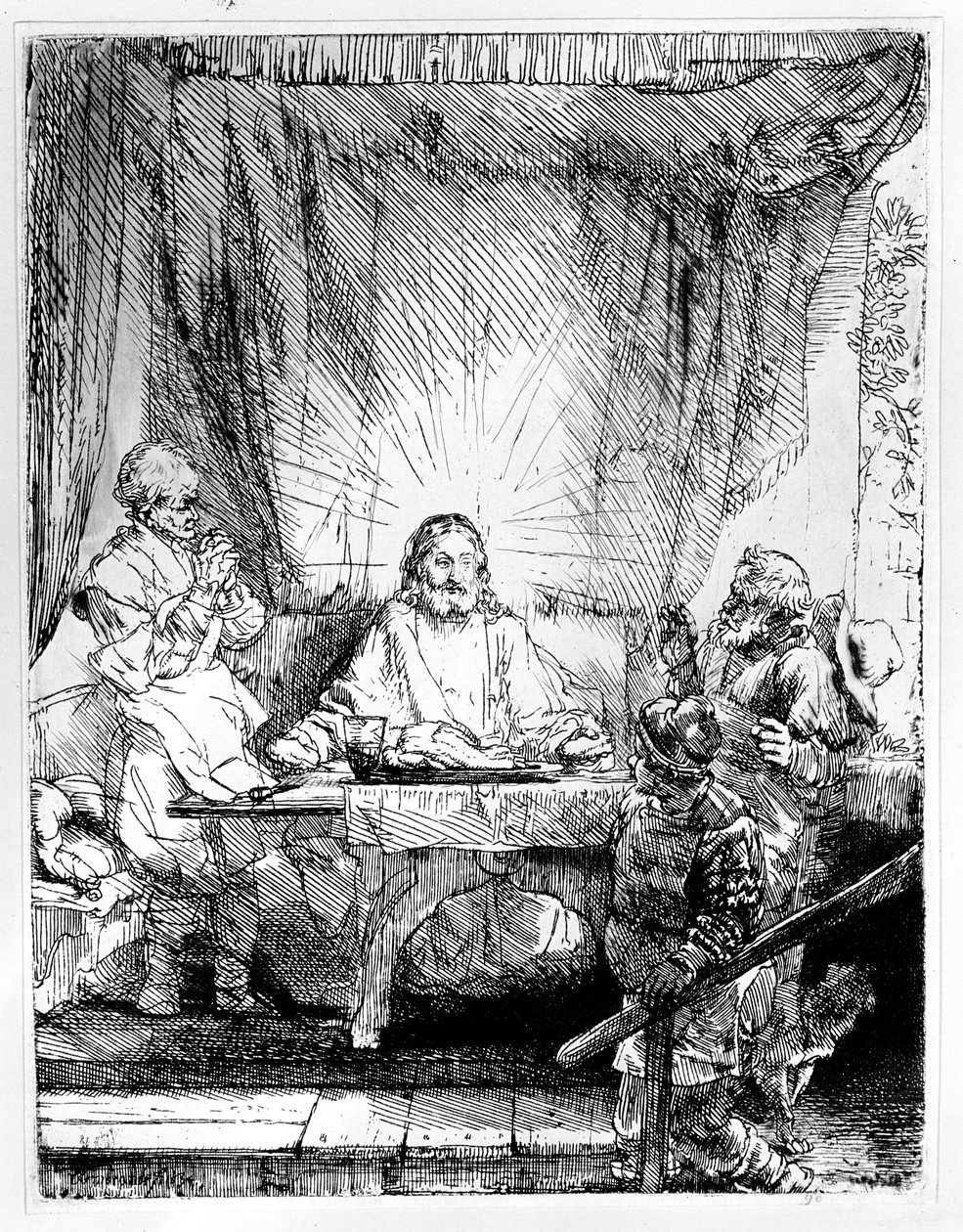 Supper at Emmaus, 1654 by Rembrandt van Rijn