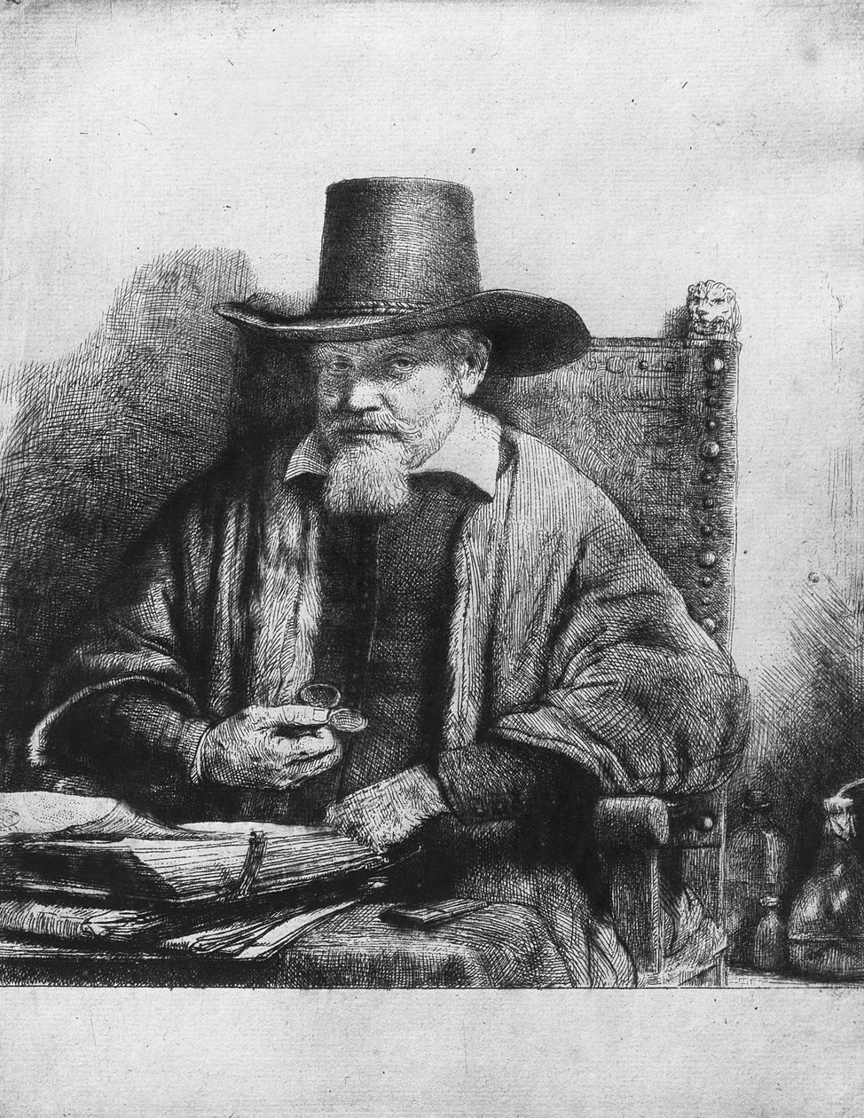 The Lawyer Tolling or the Doctor Arnoldus Tholinx or Petrus van Thol by Rembrandt van Rijn