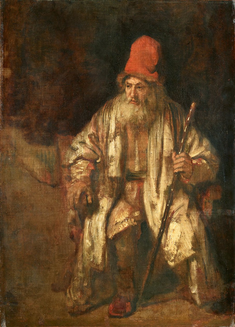 Old Man with a Red Cap by Rembrandt