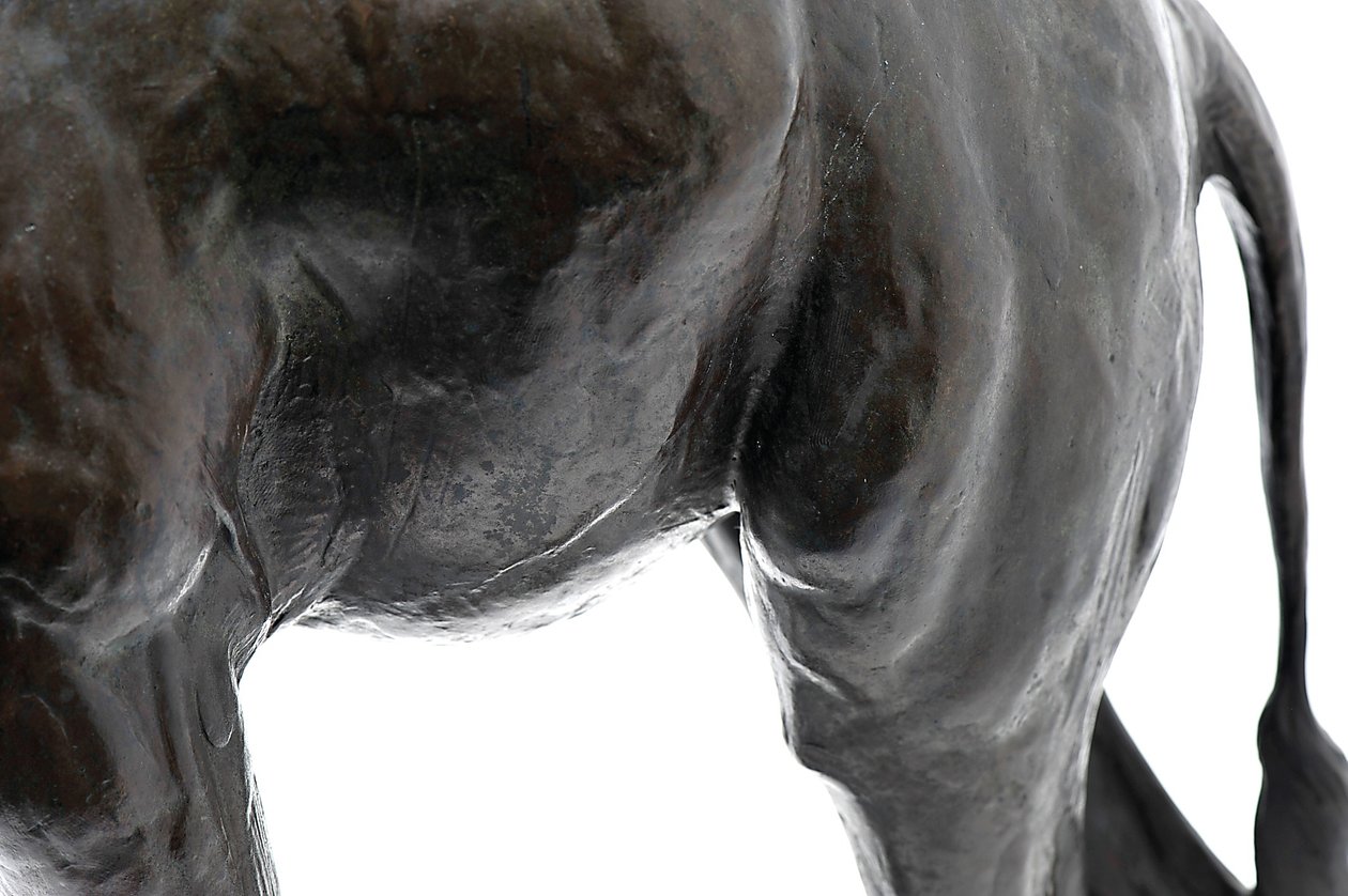 Large Giraffe with Lowered Head, modeled 1909-10, cast before 1913 by Rembrandt Bugatti
