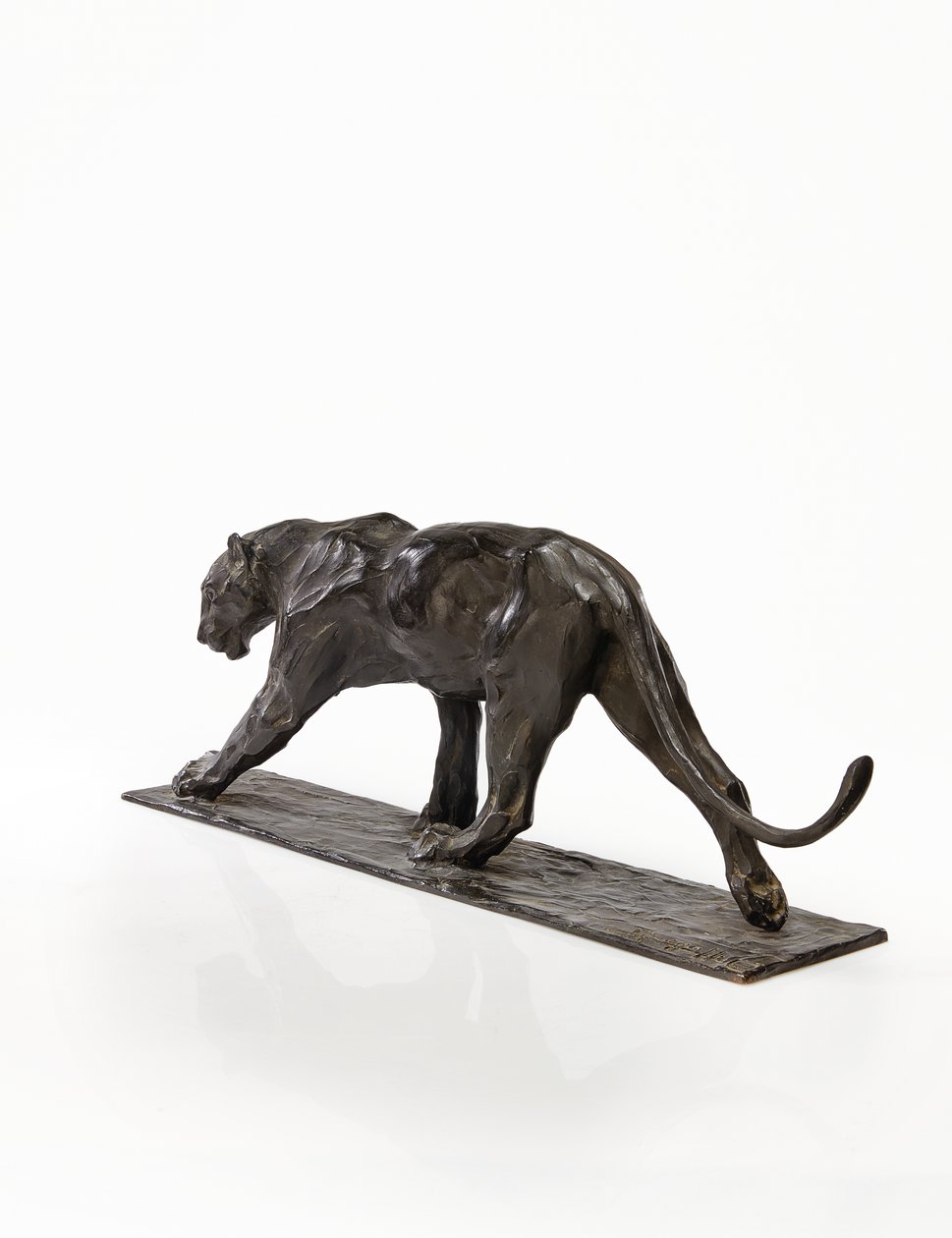 Panther walking, rear leg raised by Rembrandt Bugatti