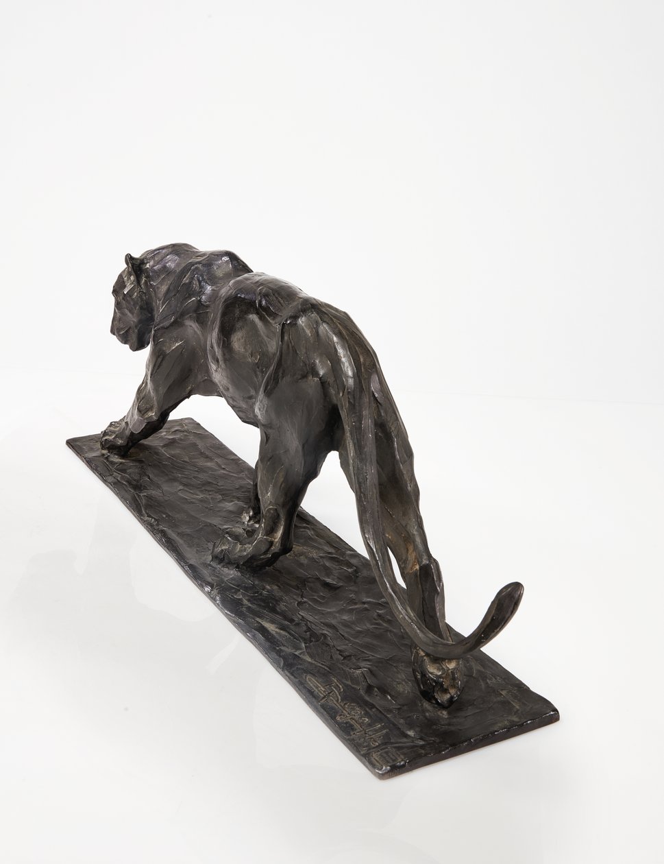 Panther walking, rear leg raised by Rembrandt Bugatti
