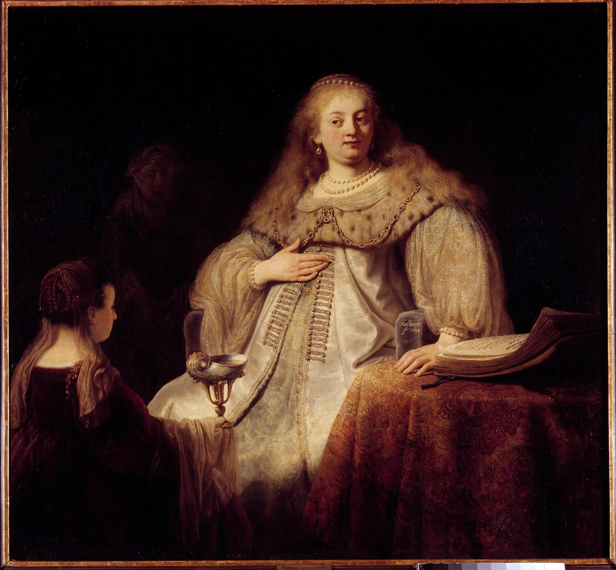 Artemise I, Queen of Halicarnassus by Rembrandt van Rijn