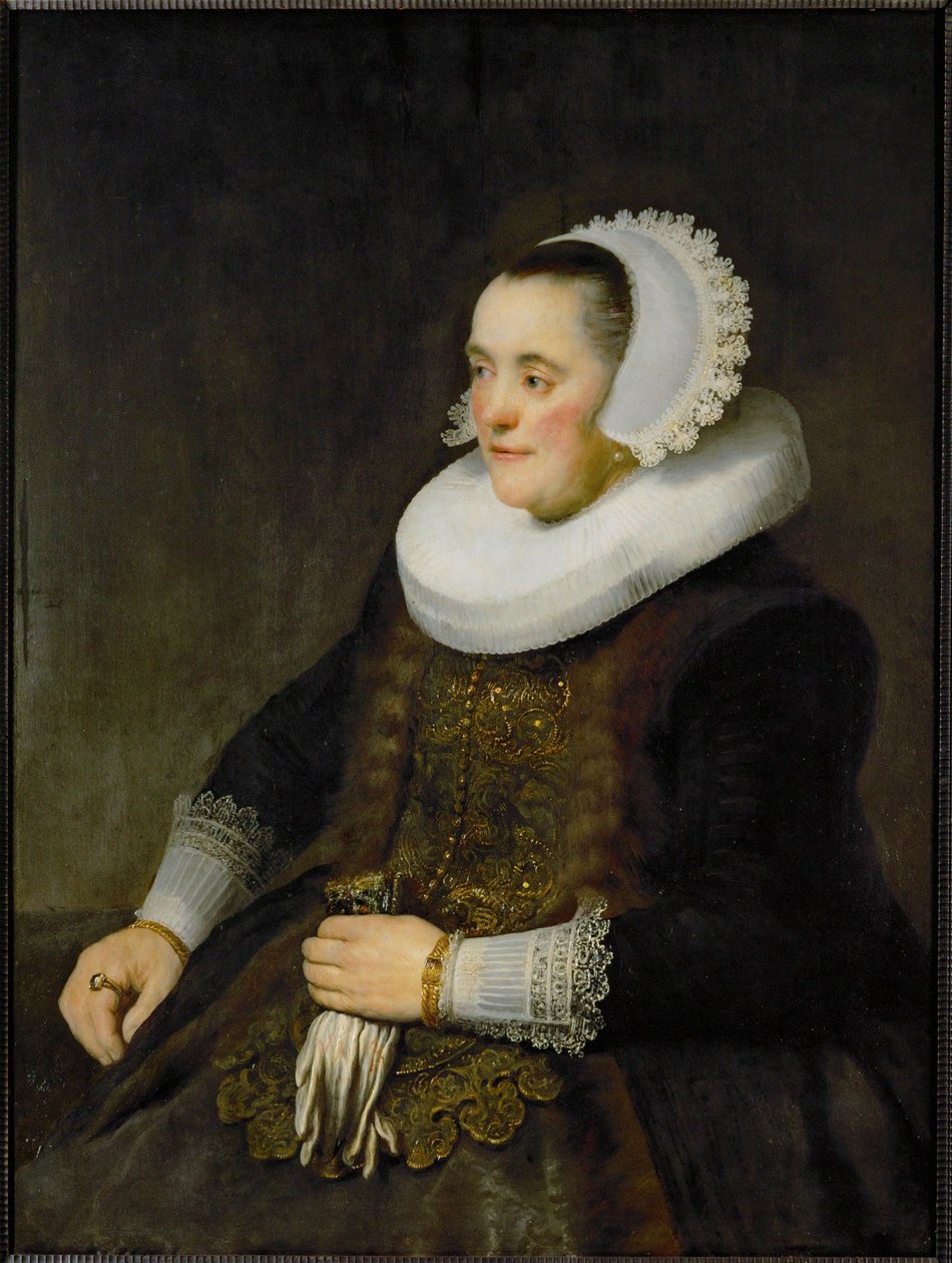 Female Portrait by Rembrandt Harmensz. van Rijn