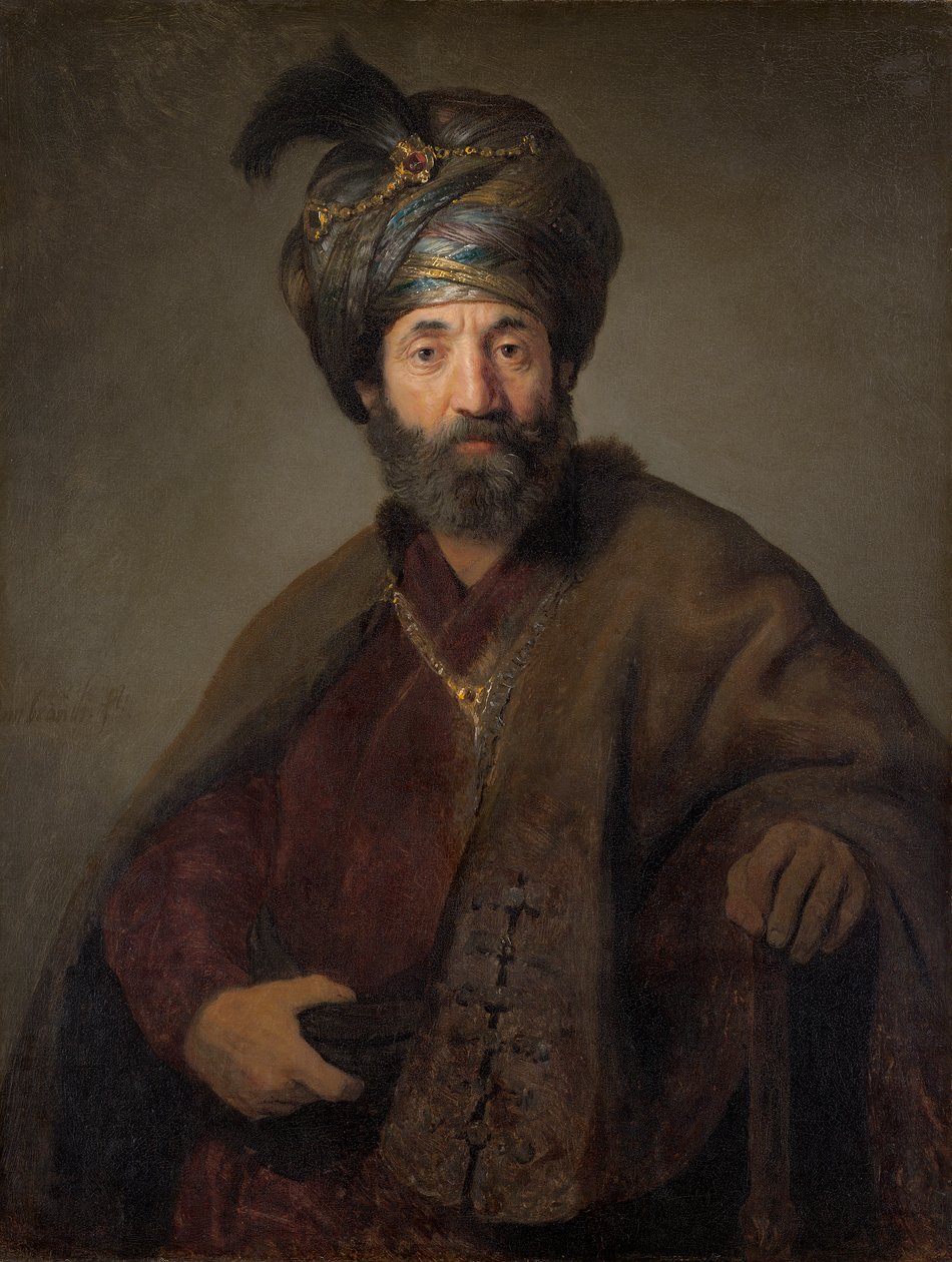 Man in Oriental Costume, c.1635 by Rembrandt van Rijn