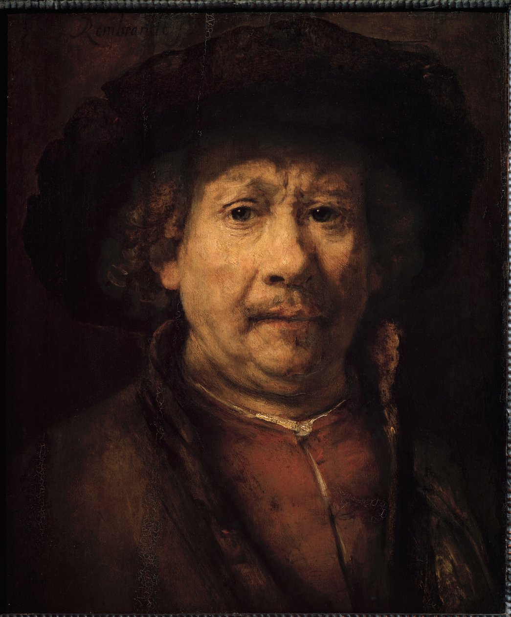 Small Self-Portrait by Rembrandt van Rijn