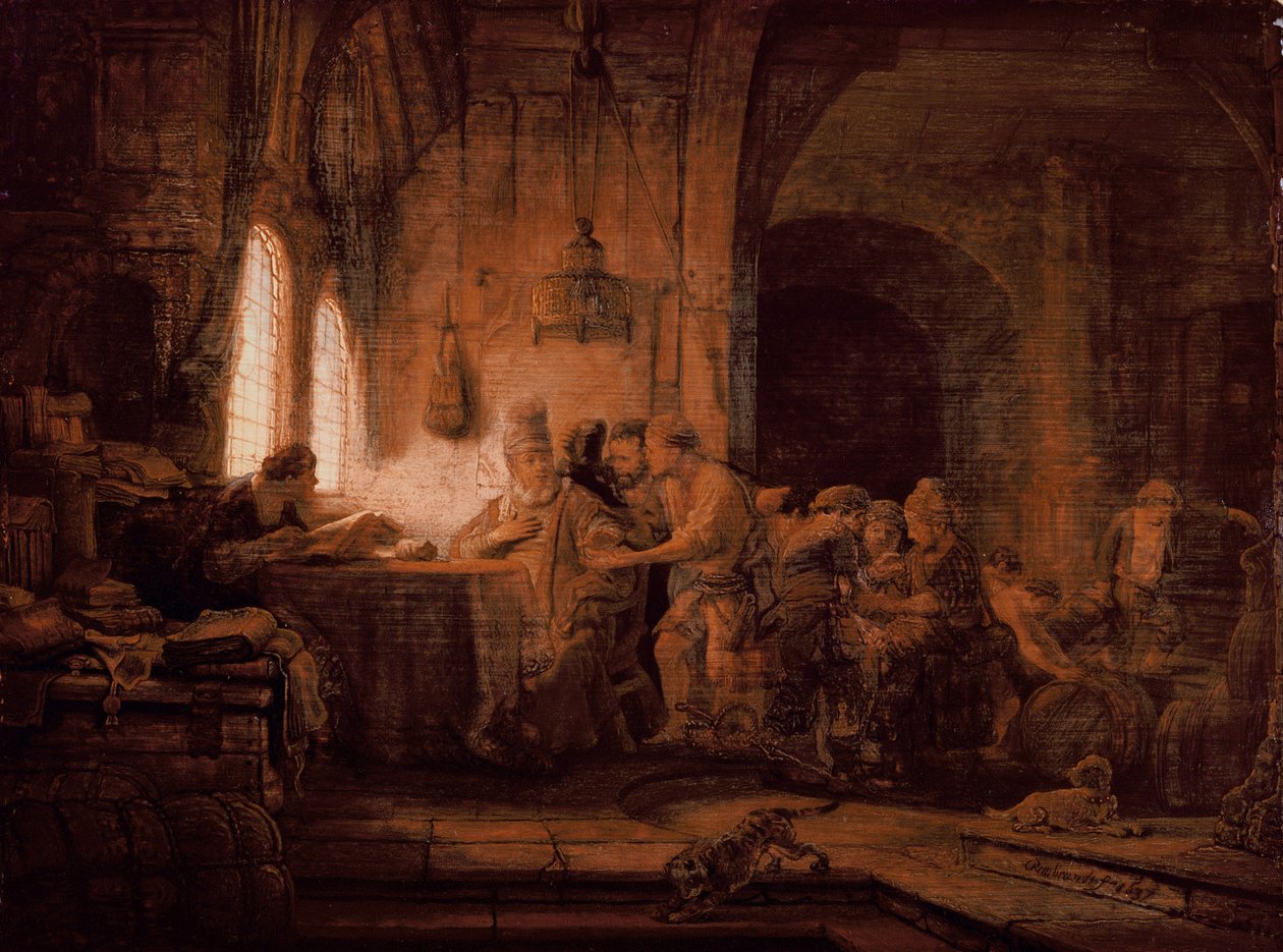 The Parable of the Labourers in the Vineyard by Rembrandt van Rijn