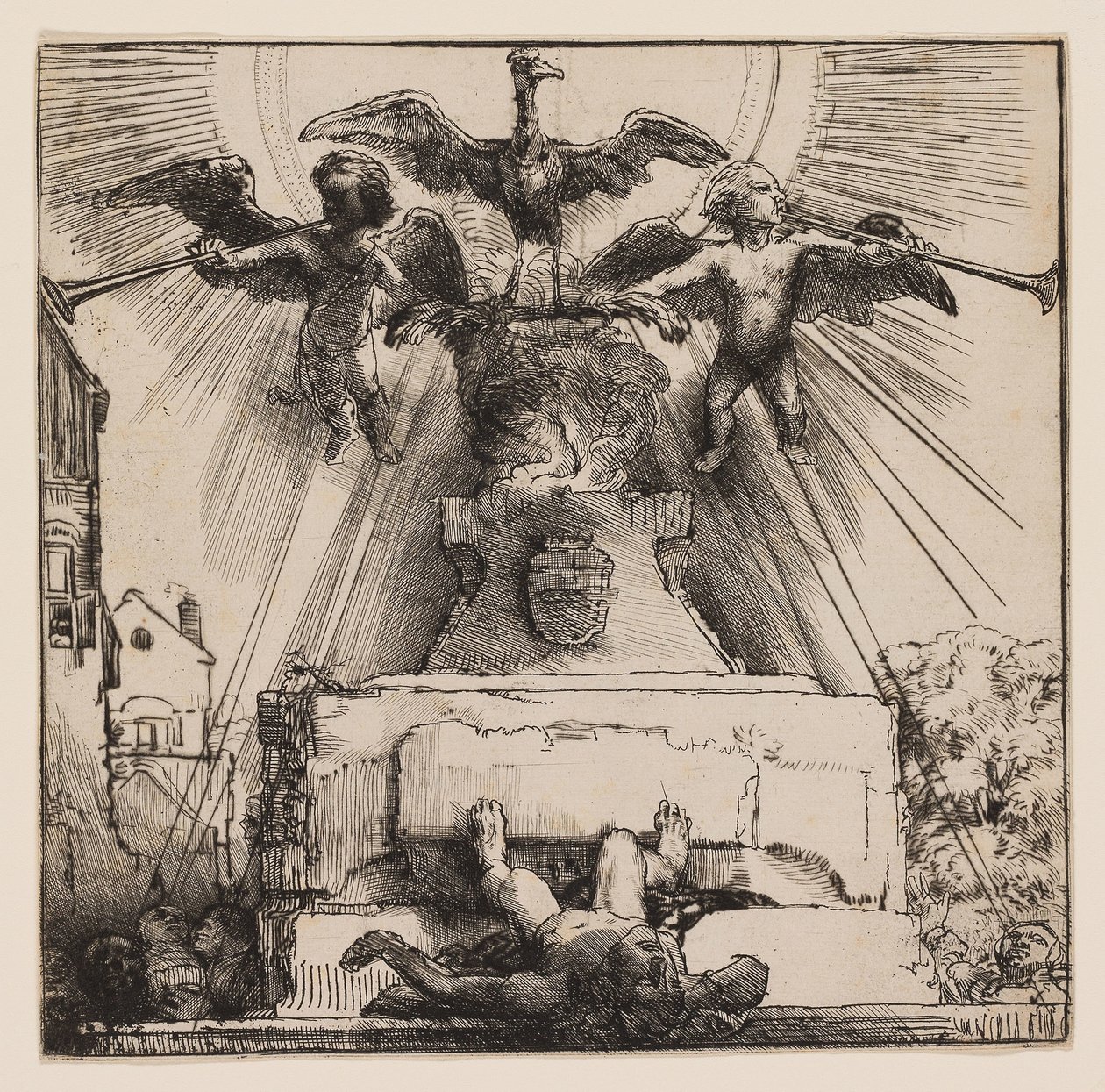 The Phoenix or The Statue Overthrown by Rembrandt Harmensz. van Rijn