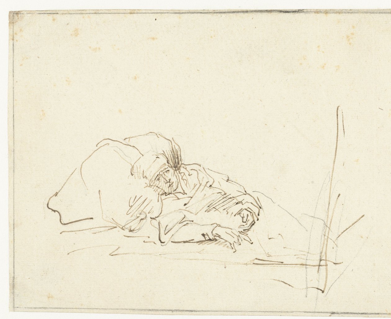 Saskia Ill in Bed by Rembrandt van Rijn (copy after)