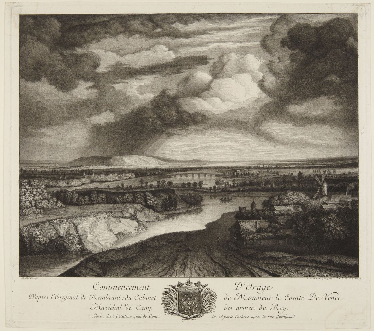 Storm (after Rembrandt) by Rembrandt van Rijn