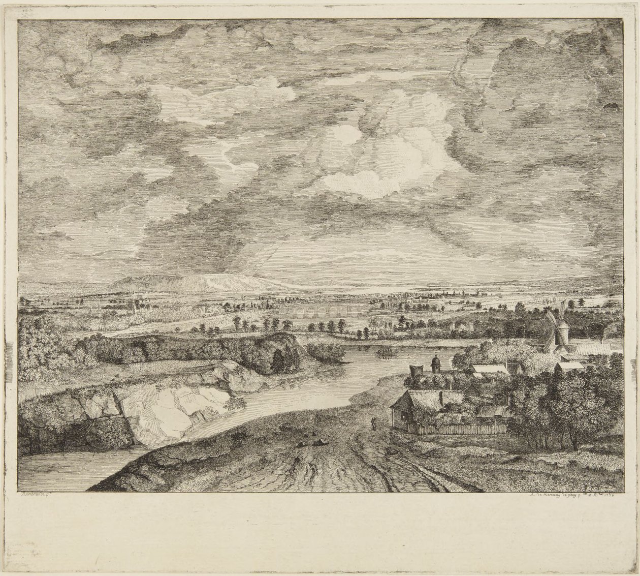 Storm (after Rembrandt) by Rembrandt van Rijn