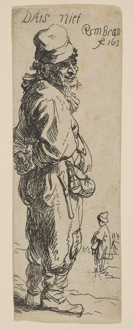 A Peasant Replying: Dats Niet, 1634 by Rembrandt van Rijn