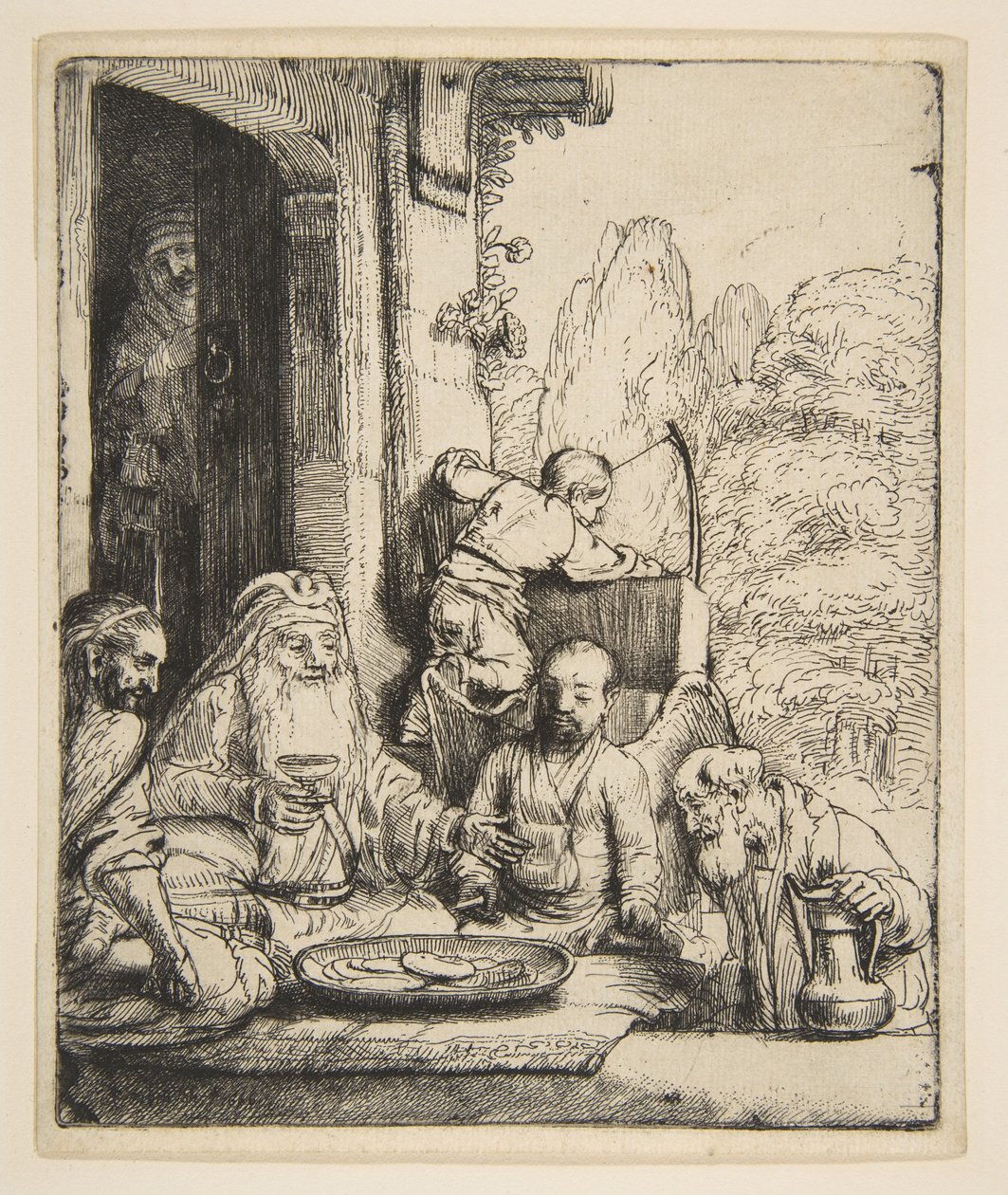 Abraham Entertaining the Angels, 1656 by Rembrandt van Rijn