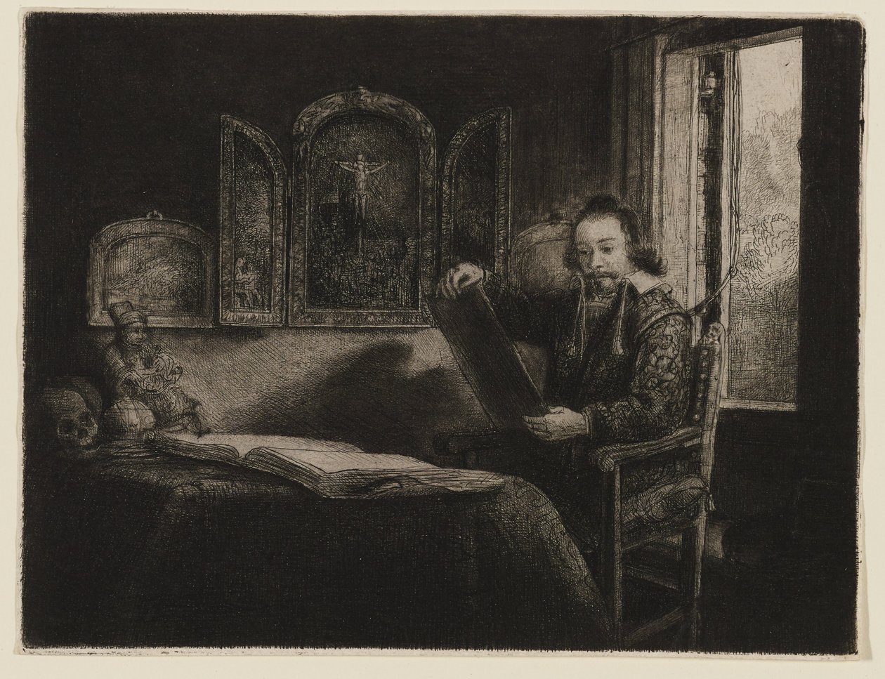 Abraham Francen by Rembrandt van Rijn