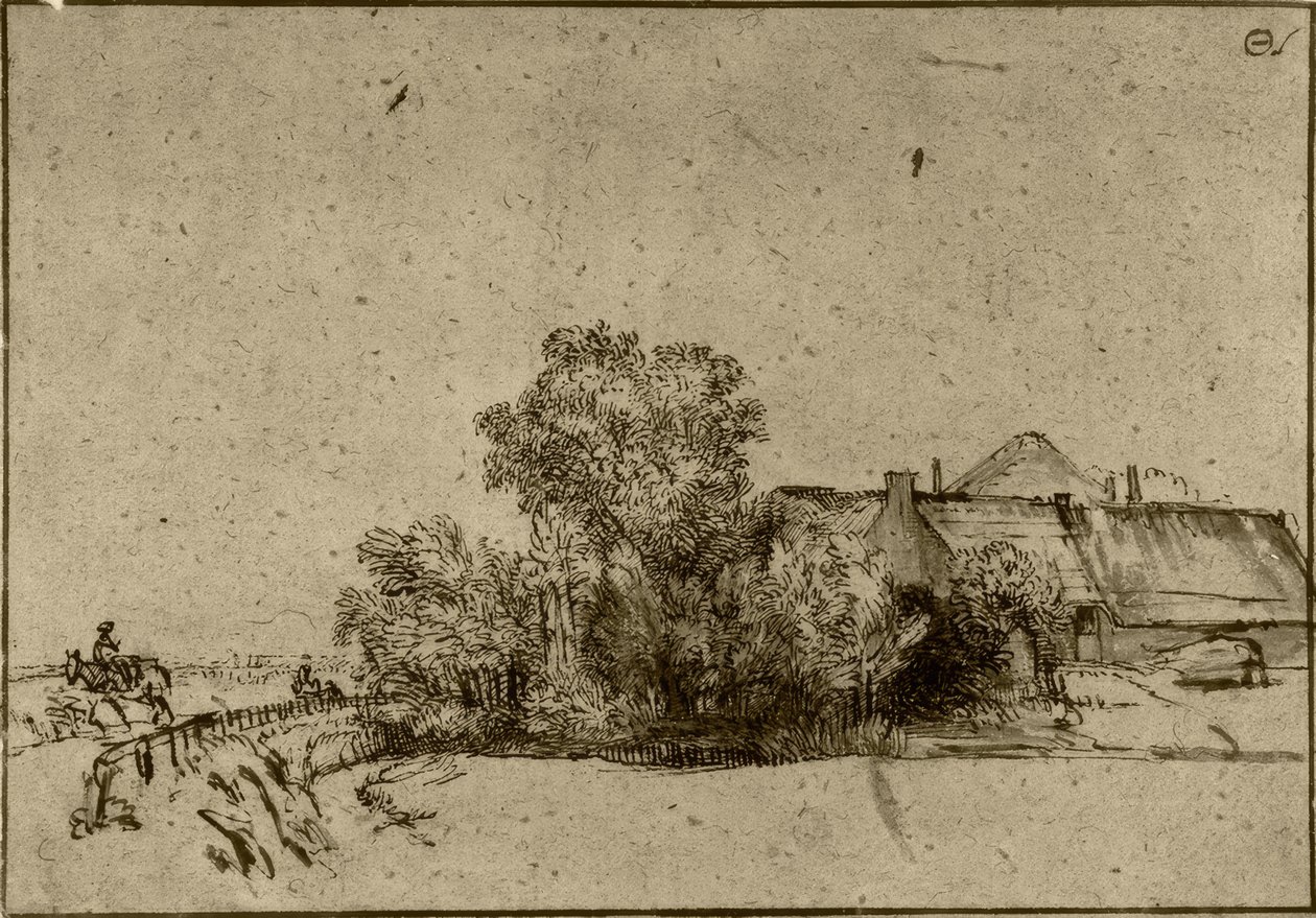 Farmhouse in Amsteldijk by Rembrandt van Rijn