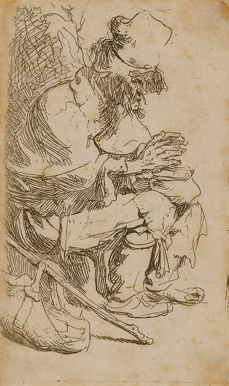 Beggar Warming His Hands by Rembrandt van Rijn