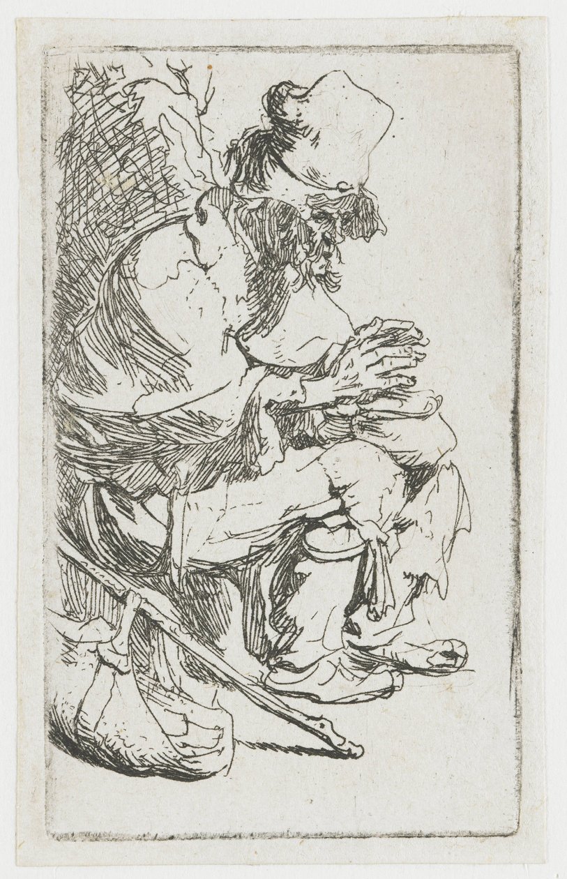 Beggar Warming his Hands by Rembrandt van Rijn