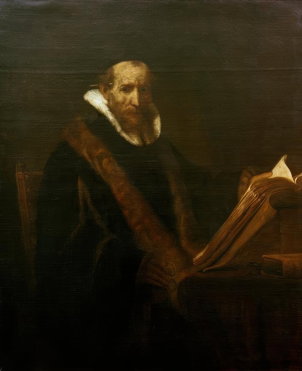 Portrait of Johannes Cornelisz. Sylvius (?) by Rembrandt van Rijn