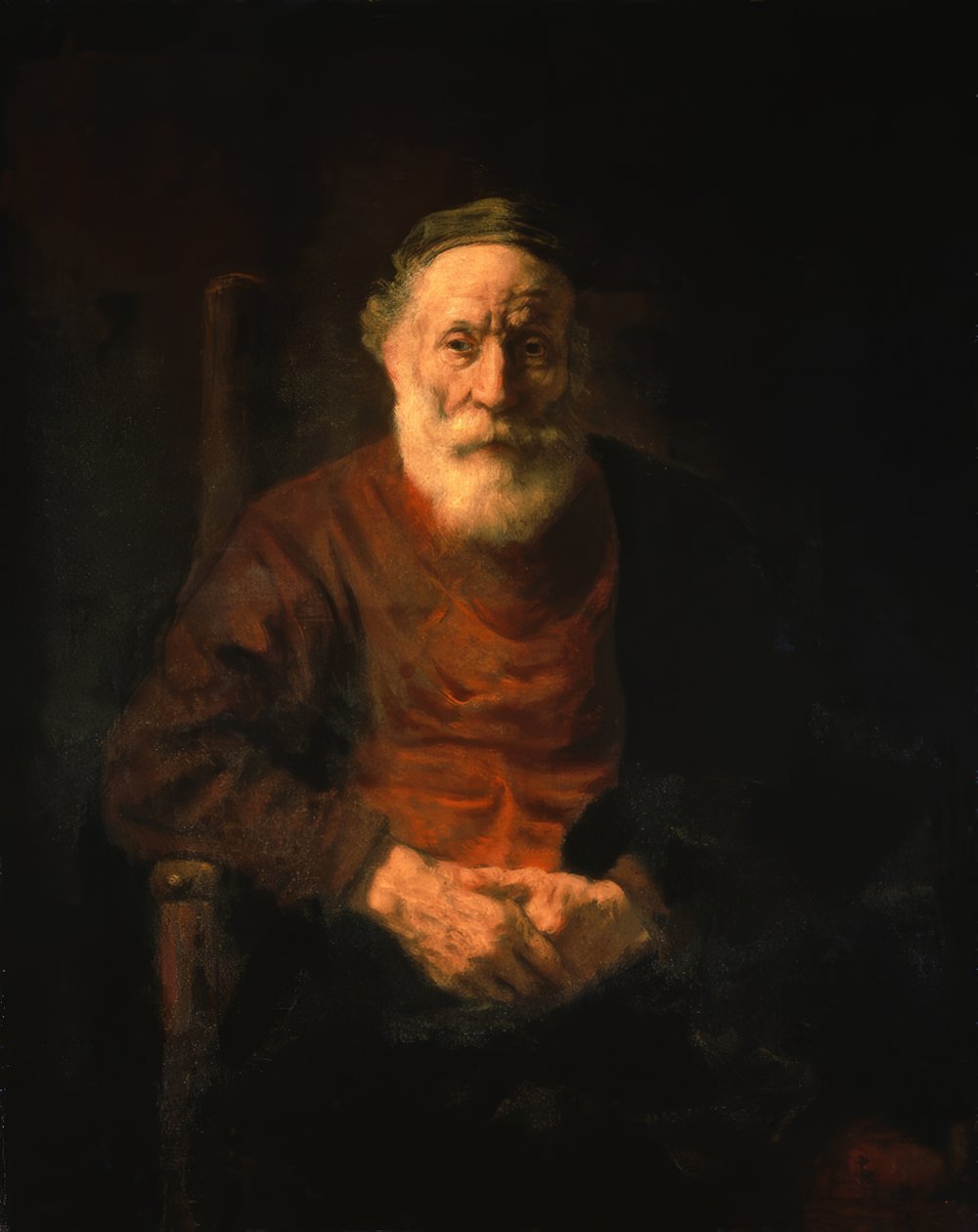 Portrait of an Old Man in Red Robe by Rembrandt van Rijn
