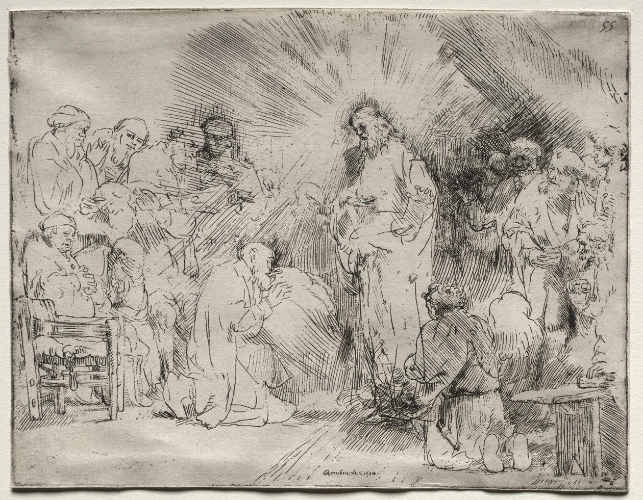 Christ Appearing to the Apostles, 1656 by Rembrandt van Rijn