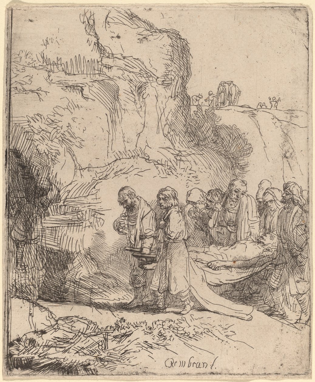 Christ Carried to the Tomb by Rembrandt van Rijn