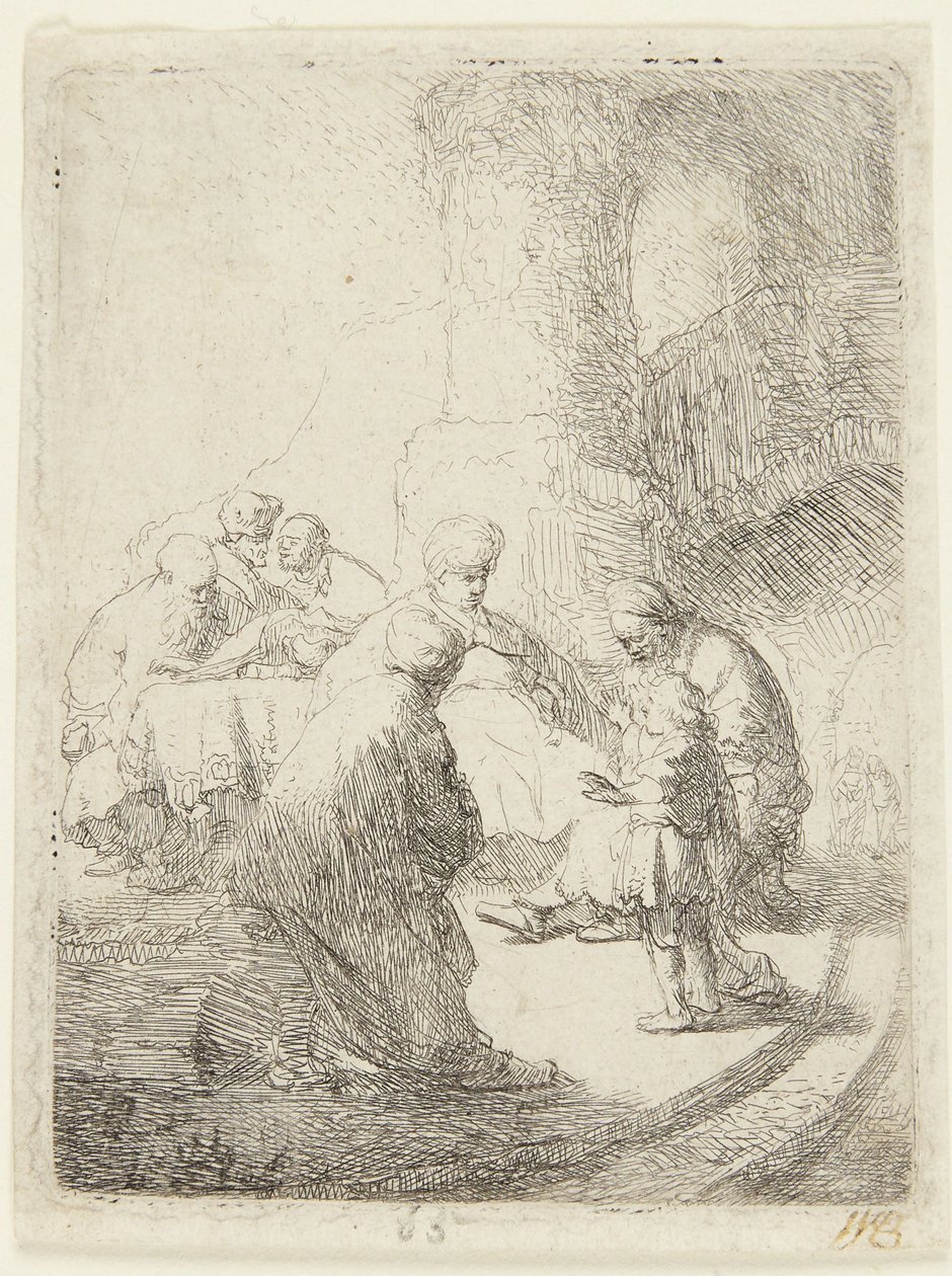 Christ Disputing with the Doctors by Rembrandt van Rijn
