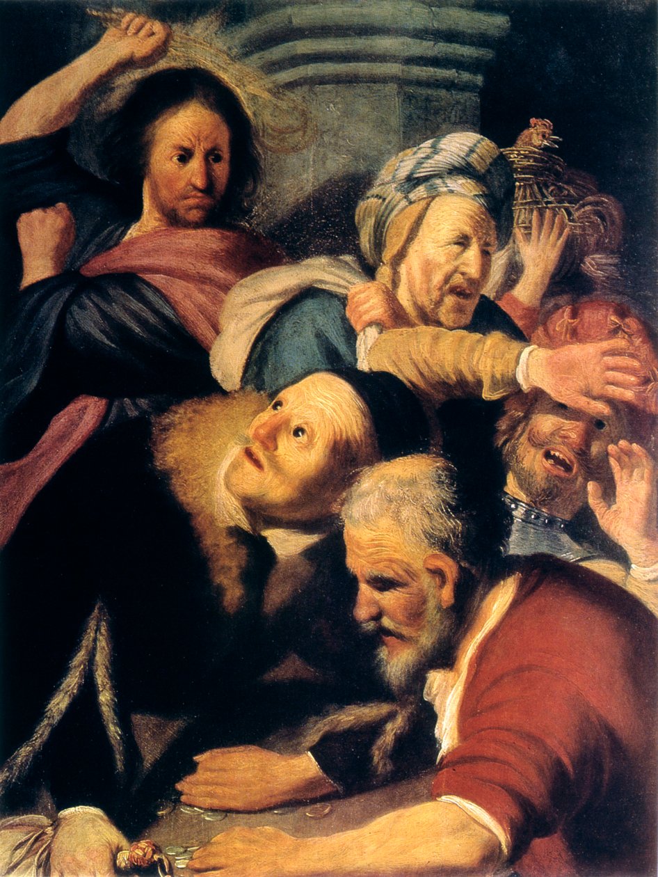 Christ Drives the Money-Changers from the Temple by Rembrandt van Rijn