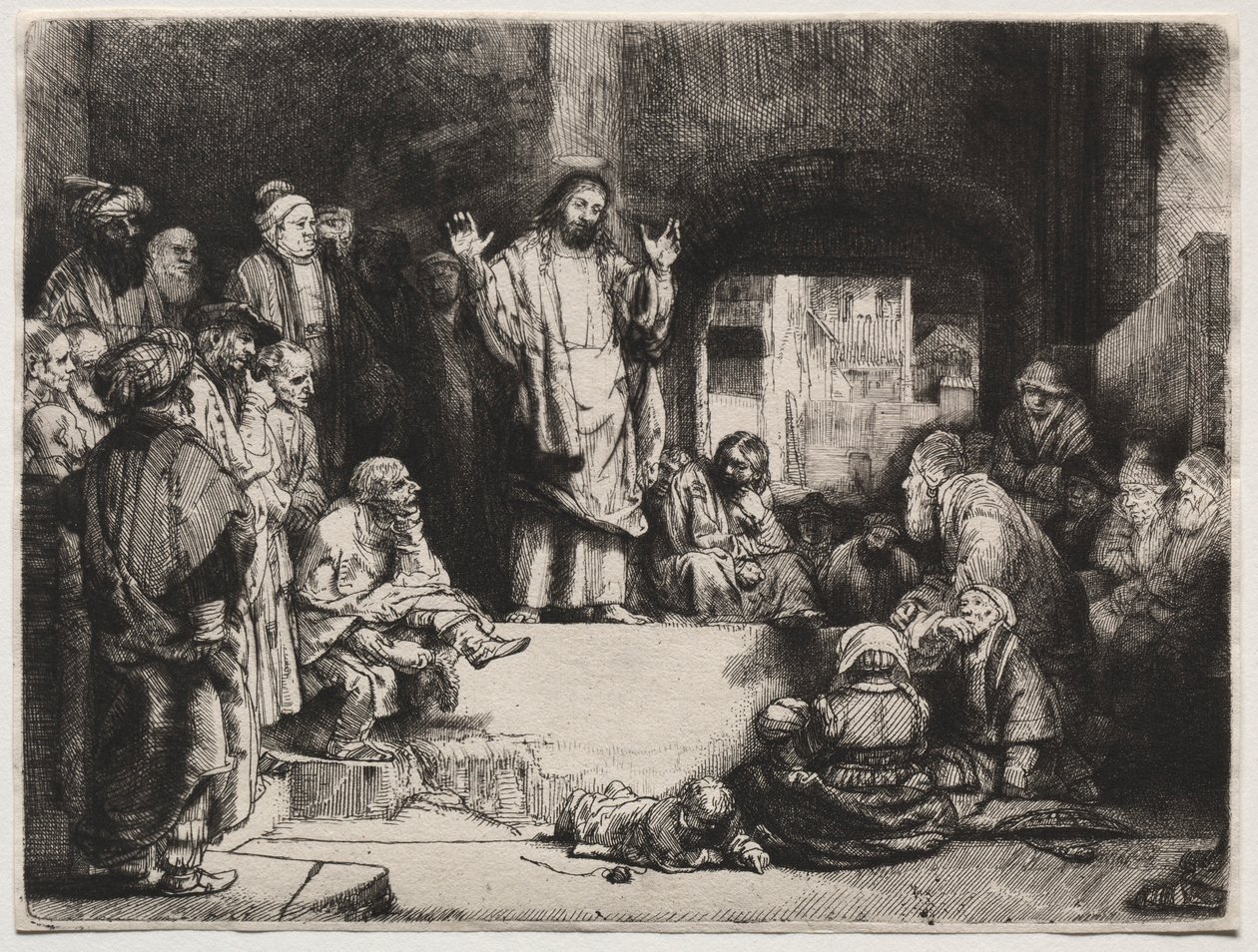 Christ Preaching La Petite Tombe, c. 1657 by Rembrandt van Rijn