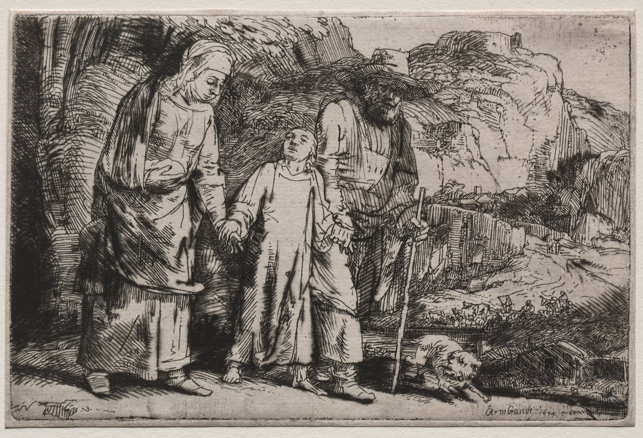 Christ Returning from the Temple with His Parents by Rembrandt van Rijn