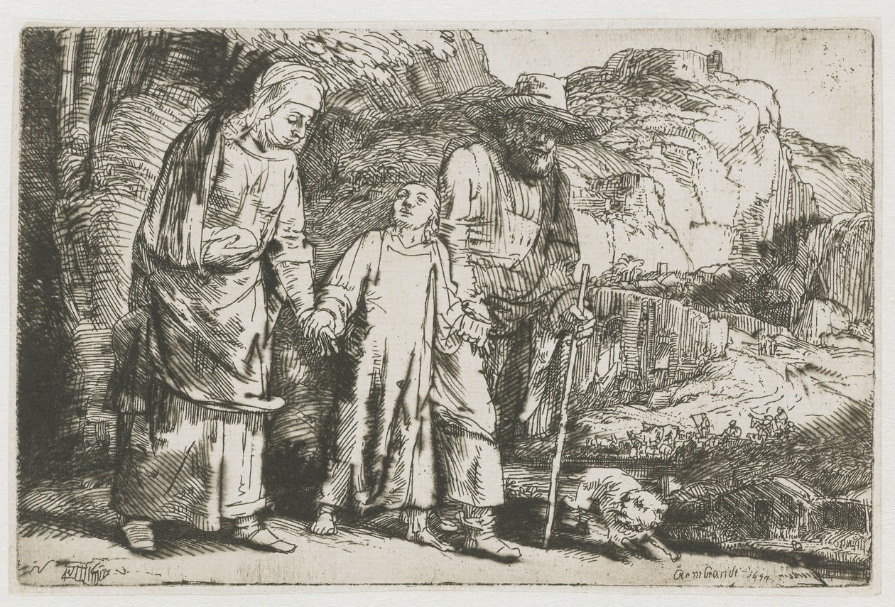 Christ Returning from the Temple with His Parents by Rembrandt van Rijn