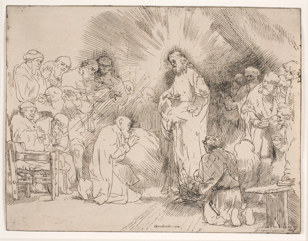 Christ Appearing to the Apostles by Rembrandt van Rijn