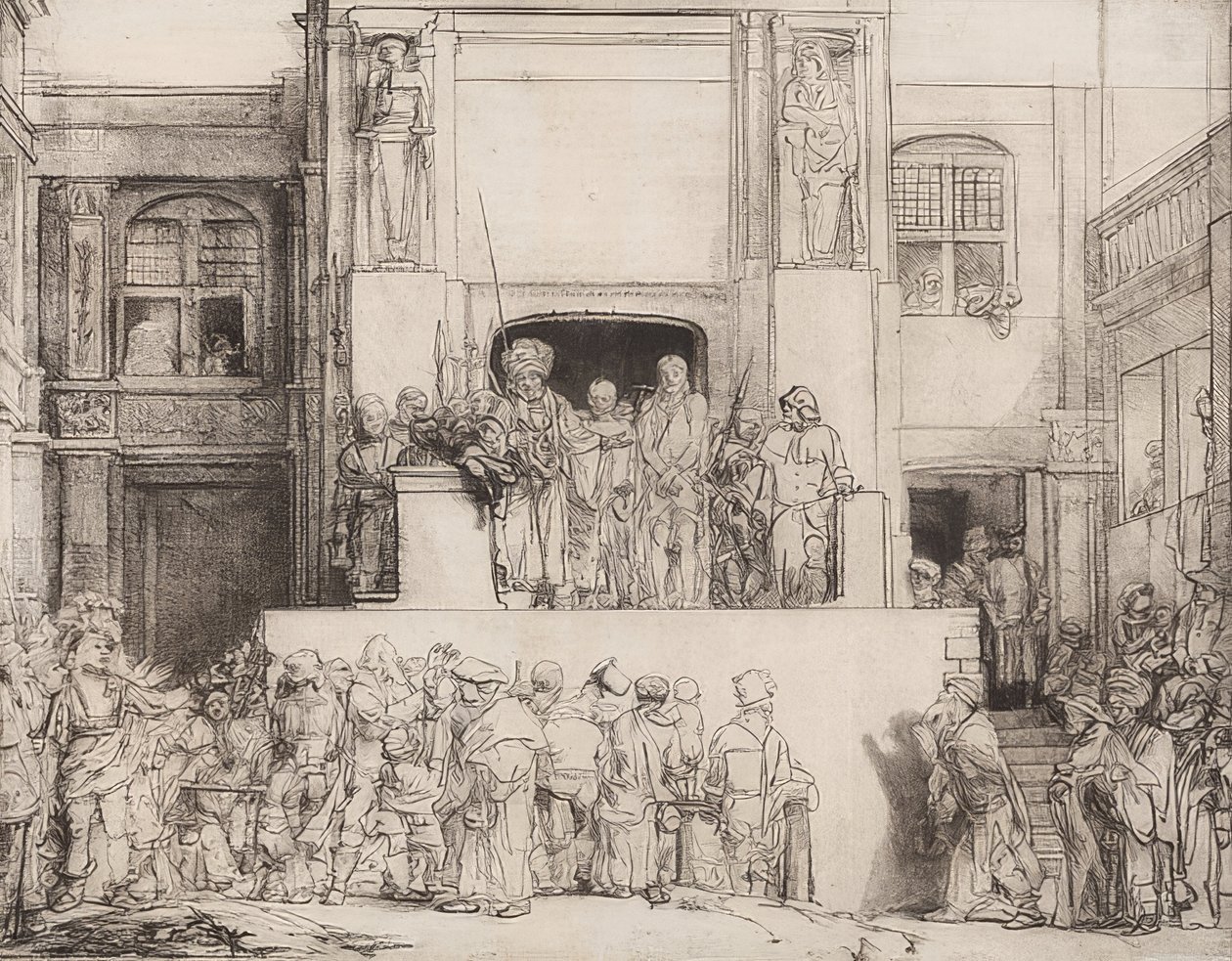 Christ Presented to the People. 1655 by Rembrandt van Rijn
