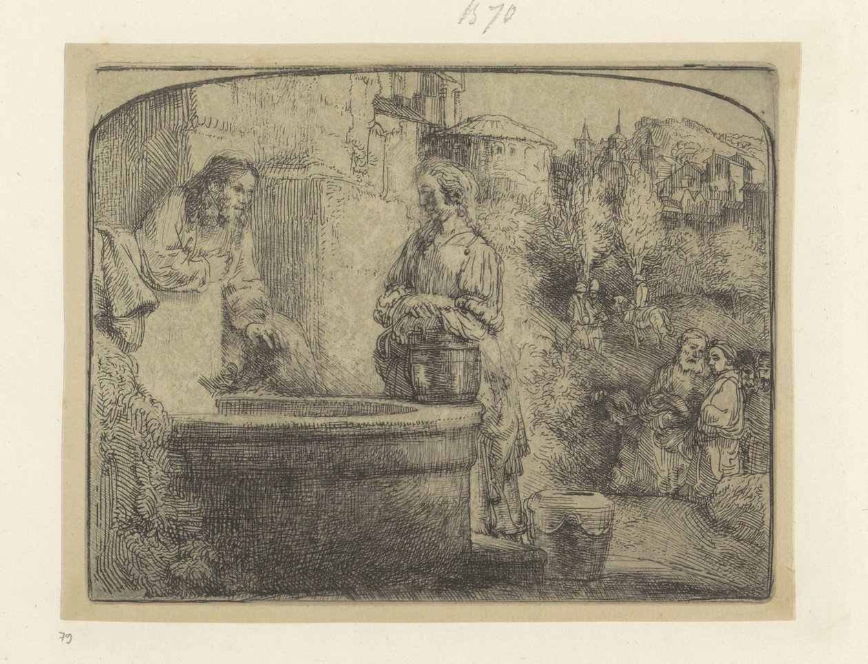Christ and the Samaritan Woman by Rembrandt van Rijn