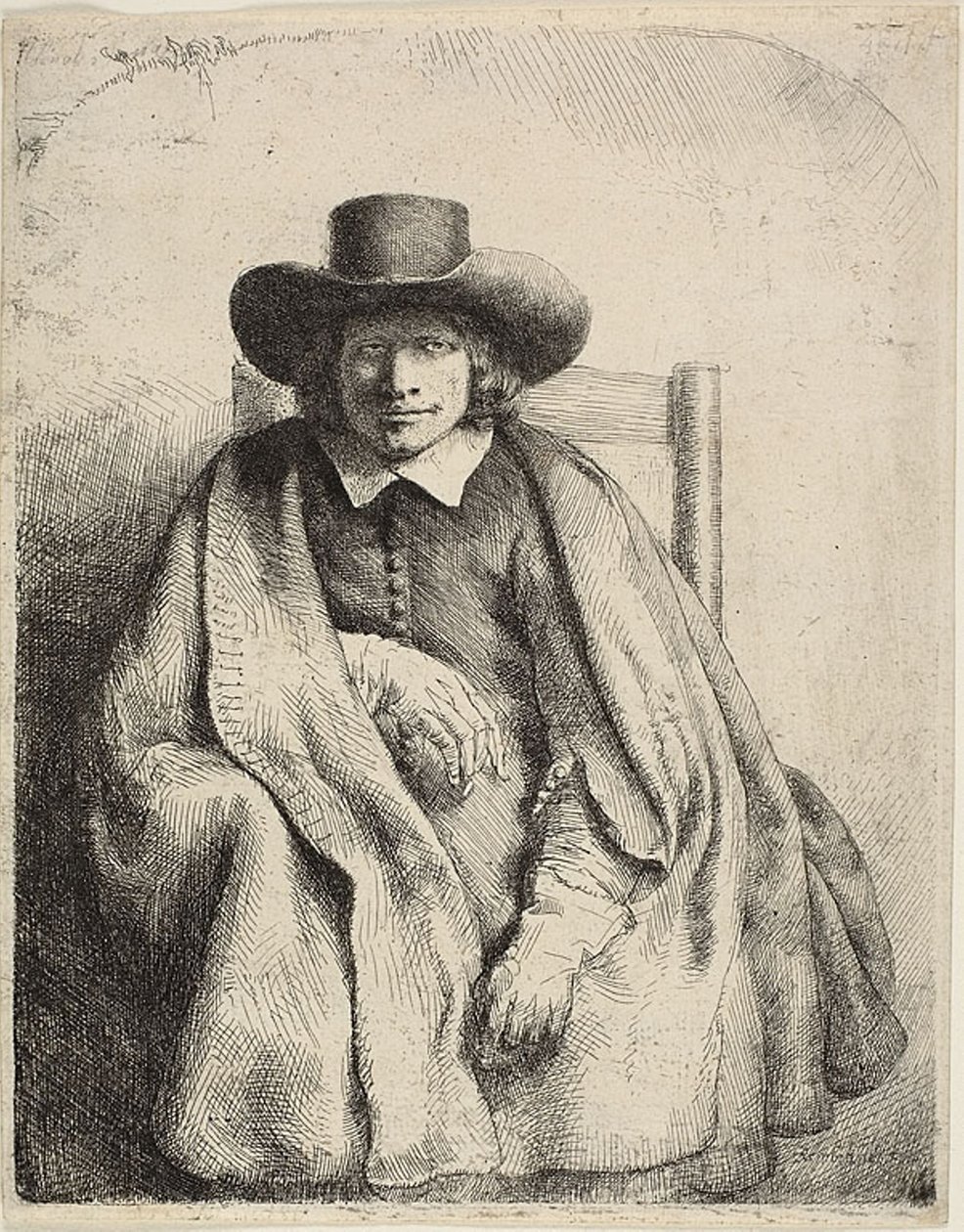 Clement de Jonghe, Printseller by Rembrandt van Rijn