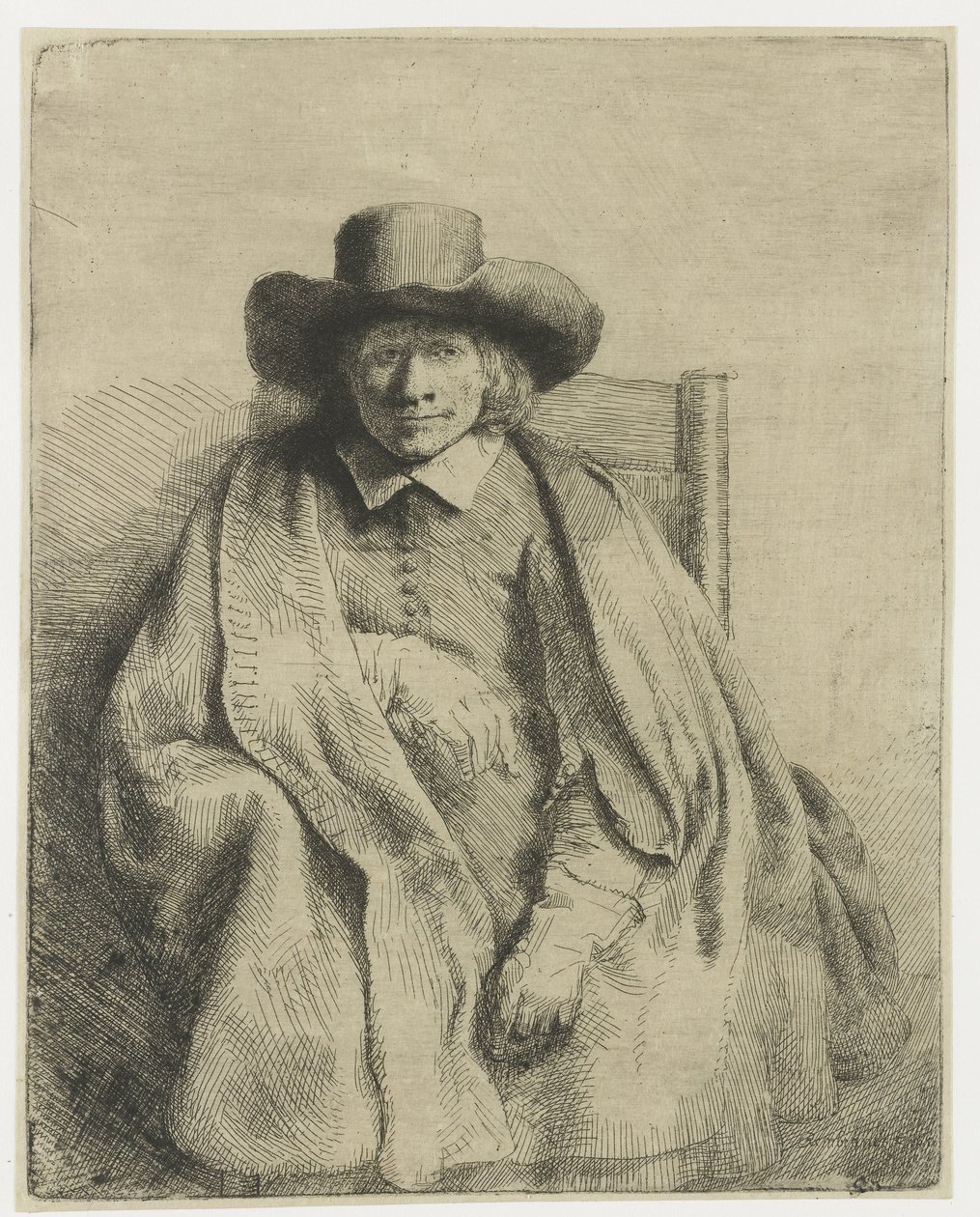 Clement de Jonghe, Printseller by Rembrandt van Rijn
