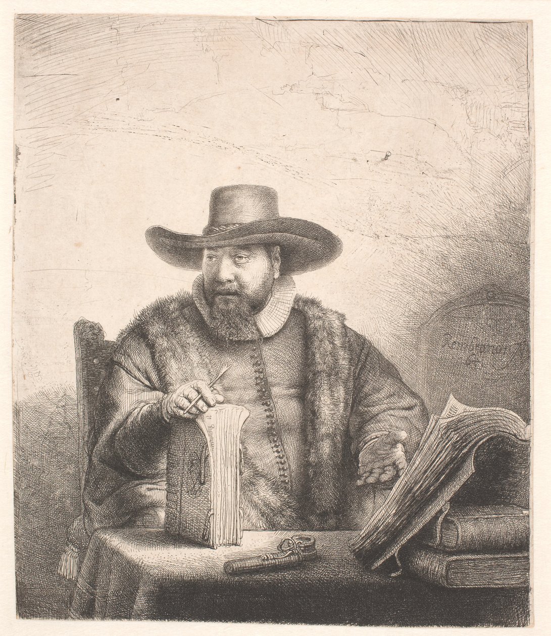 Cornelis Claesz Anslo, Mennonite Preacher by Rembrandt van Rijn